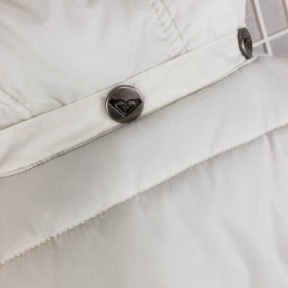 Roxy Faux Fur Hooded Puffer Jacket Size Large - Picture 7 of 9